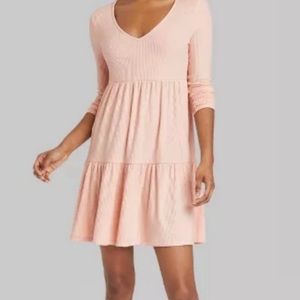 Wild Fable Tiered Rib Knit Dress
